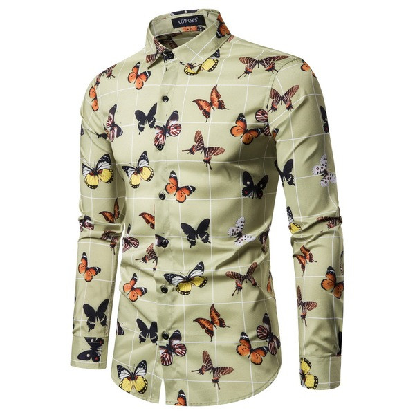 ÚJ modell férfi ing klasszikus gallérral és hosszú ujjal, két színben