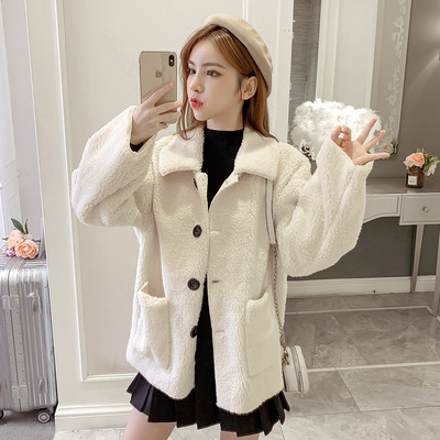 Női modern puha kabát több színben gombokkal