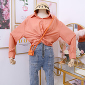 Modern női ing klasszikus gallérral és gombokkal - többféle színben