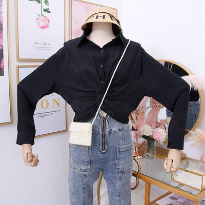 Modern női ing klasszikus gallérral és gombokkal - többféle színben