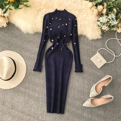 Alkalmi női ruha fém elemmel több színben