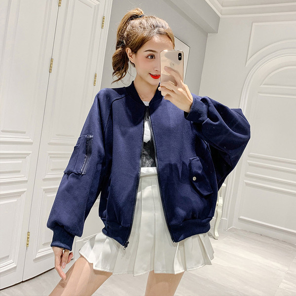 Női alkalmi pulóver négy színben cipzárral és oldalzsebekkel