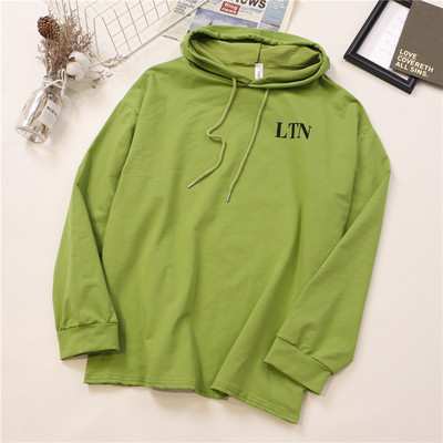 Bluza de dama in patru culori cu gluga si aplicatie