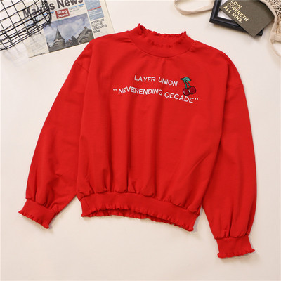 Női blúz több színben, hosszú ujjal, feliratokkal