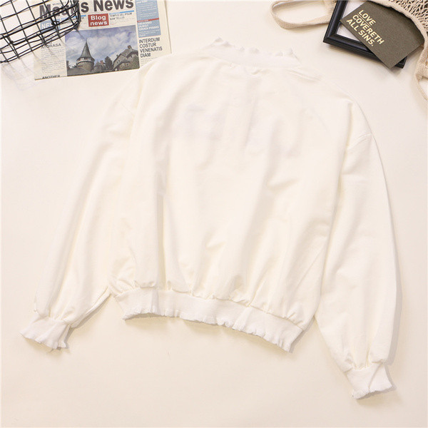 Női blúz több színben, hosszú ujjal, feliratokkal