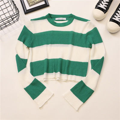 Γυναικεία μπλούζα σε τέσσερα χρώματα με μακρύ μανίκι και λαιμόκοψη O