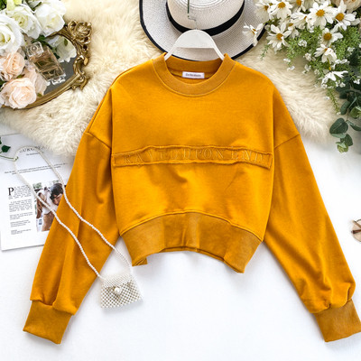 Modern női blúz O-nyakkal, többféle színben