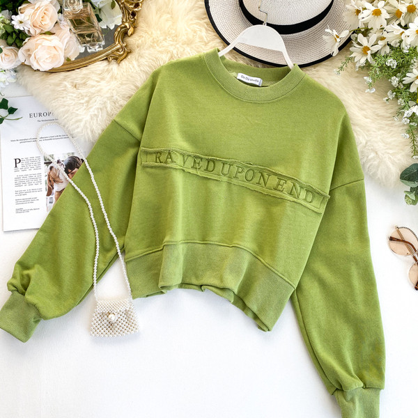 Modern női blúz O-nyakkal, többféle színben