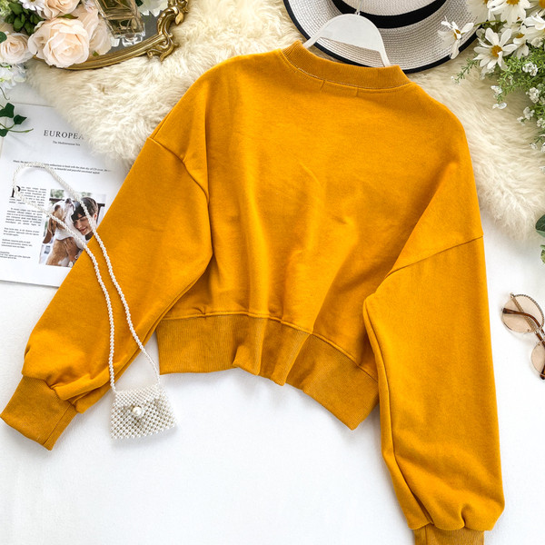 Modern női blúz O-nyakkal, többféle színben