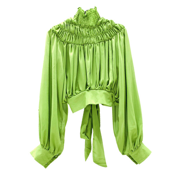 Stílusos női ing szalaggal, négy színben