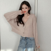 Lezser női kardigán három színben, spitz nyakkivágással