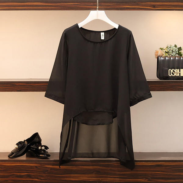 Set modern pentru femei în negru, cu mărimi până la 4XL