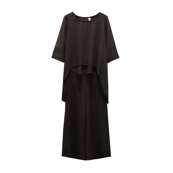 Set modern pentru femei în negru, cu mărimi până la 4XL