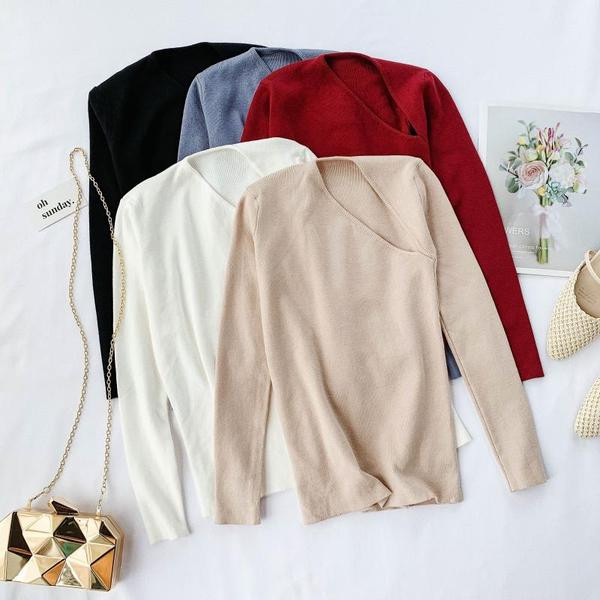 Modern női blúz, hosszú ujjú, különböző színekben