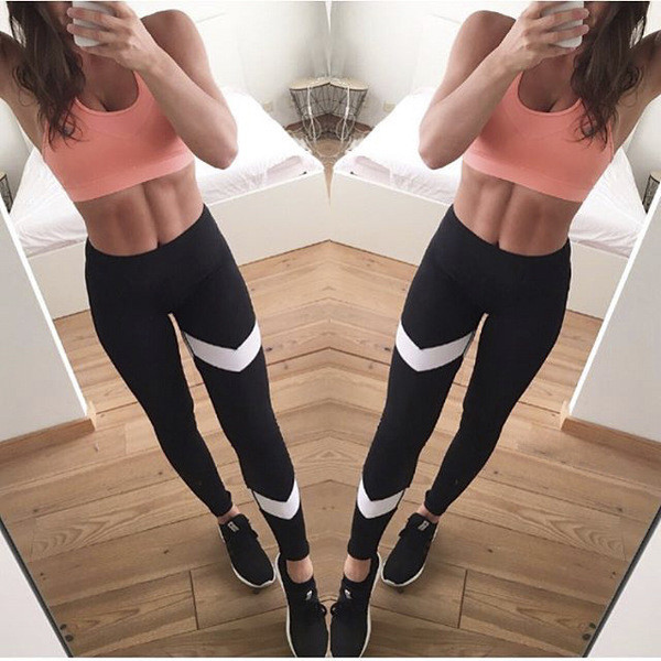 Αθλητικό γυναικείο κολάν κλασικό μοντέλοσε  μαύρο μχρώμα με ψηλή μέση