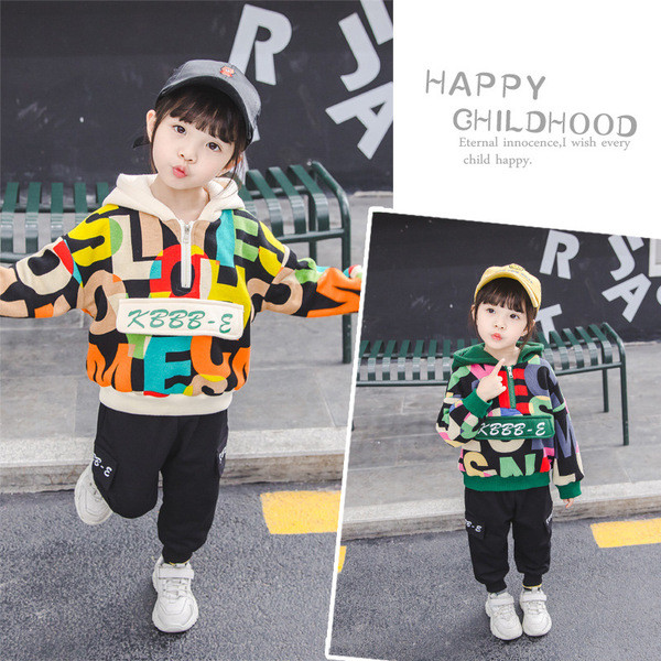 Új modell színű gyerek szett lányoknak blúz + nadrág két színben