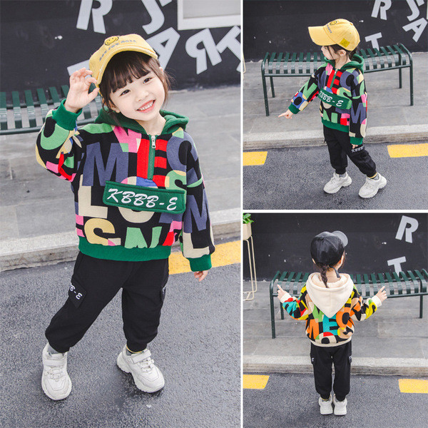 Új modell színű gyerek szett lányoknak blúz + nadrág két színben