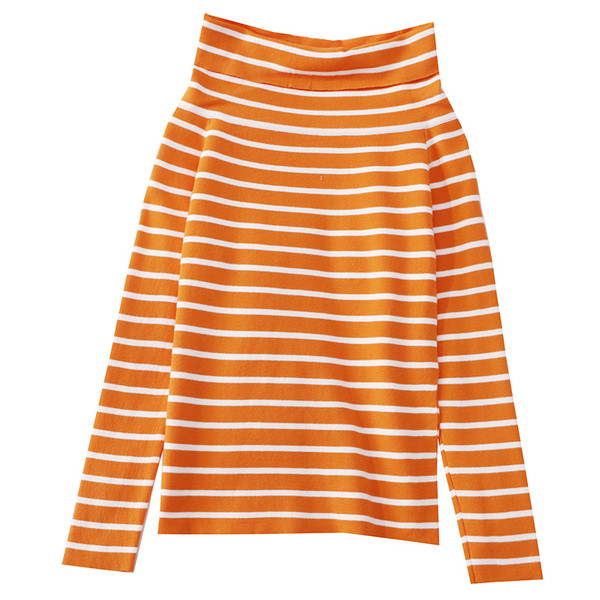 Csíkos, hosszú ujjú női blúz négy színben