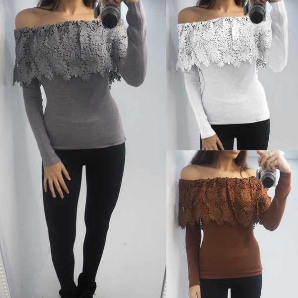 Modern női blúz ejtett ujjakkal, virágos motívummal több színben