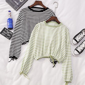 Női blúz négy színben, nyakkendővel és O-nyakkal