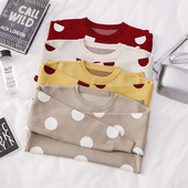 Pulover de dama cu decolteu O in diferite culori