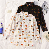 Modern női ing három színben, rátéttel és klasszikus gallérral