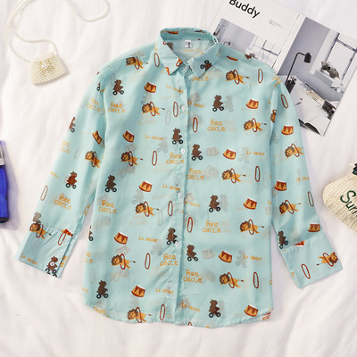 Modern női ing három színben, rátéttel és klasszikus gallérral