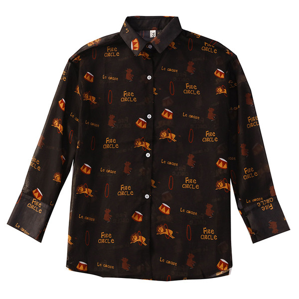 Modern női ing három színben, rátéttel és klasszikus gallérral