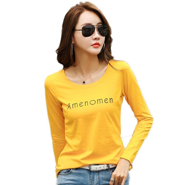 Νέο μοντέλο Casual Γυναικεία μπλούζα με εκτύπωση και O-Neck - Πολλά χρώματα