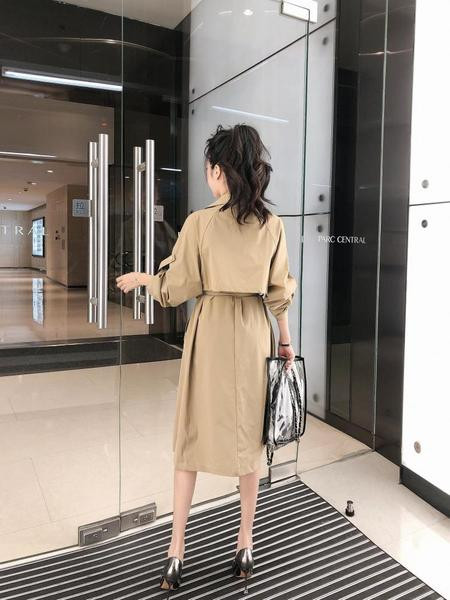 Hosszú vékony tavaszi-őszi kabát két színben