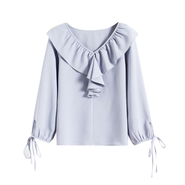 Camasa de dama actuala in mai multe culori cu cravate