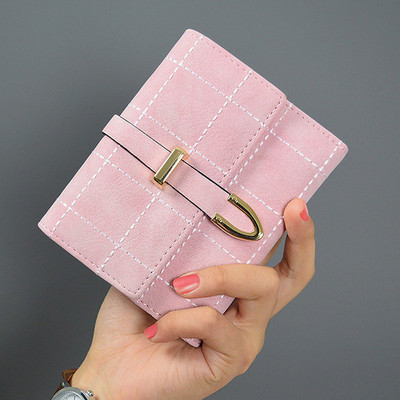 Öko velúrból készült női pénztárca öt színben