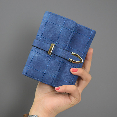 Öko velúrból készült női pénztárca öt színben