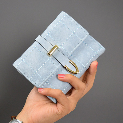 Öko velúrból készült női pénztárca öt színben