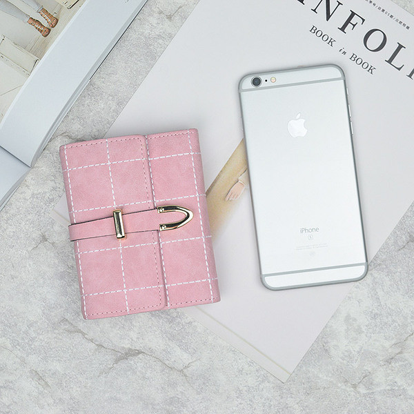 Öko velúrból készült női pénztárca öt színben