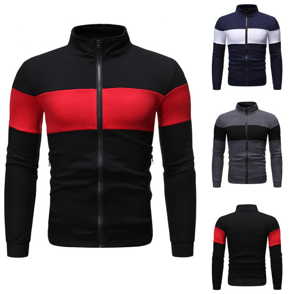 Napi férfi pulóver három színben cipzárral