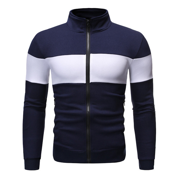 Napi férfi pulóver három színben cipzárral