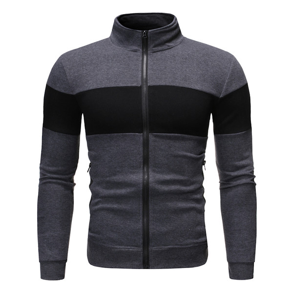 Napi férfi pulóver három színben cipzárral