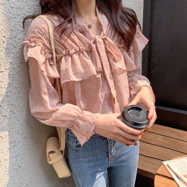 Modern női ing két színben - széles modell