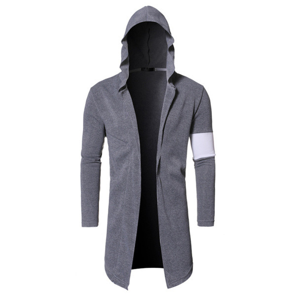 Μακρύ  casual  ανδρικό φούτερ σε τέσσερα χρώματα