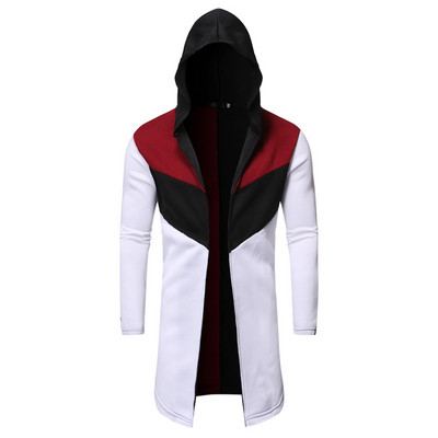 Hosszú férfi pulóver kapucnival több színben