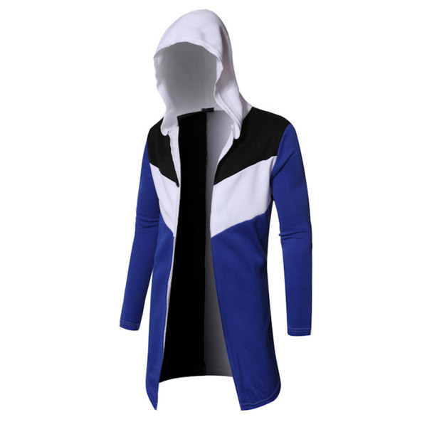 Hosszú férfi pulóver kapucnival több színben