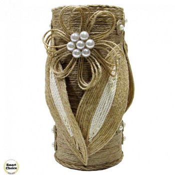 Сувенир - Ваза за сухи цветя с орнаменти - 19 см. Модел DM-9051