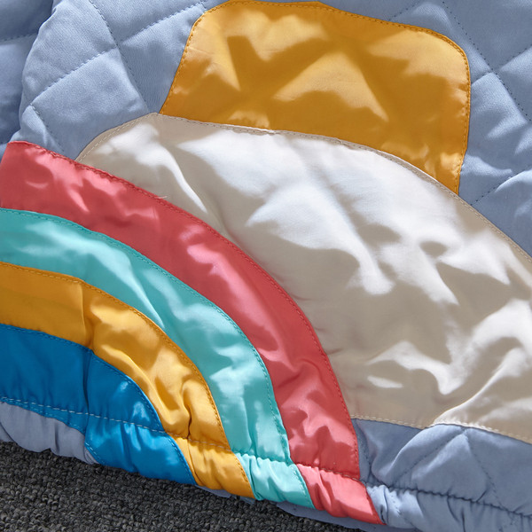 Geaca casual pentru copii in albastru cu fermoar pentru baieti