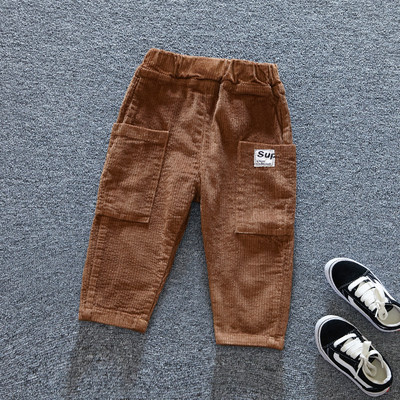 Pantaloni copii in trei culori cu buzunare pentru baieti