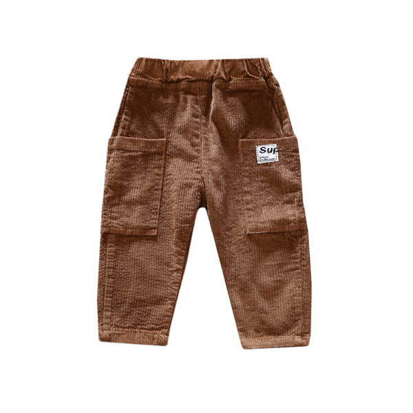 Pantaloni copii in trei culori cu buzunare pentru baieti