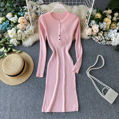 Καθημερινό γυναικείο φόρεμα  με κουμπιά σε διάφορα χρώματα