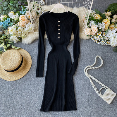 Καθημερινό γυναικείο φόρεμα  με κουμπιά σε διάφορα χρώματα