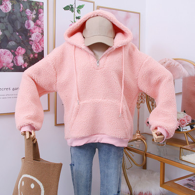 Νέο μοντέλο γυναικείο φούτερ  με κουκούλα με φερμουάρ σε διάφορα χρώματα