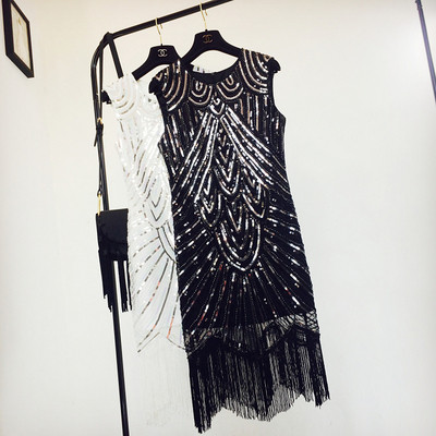 HIT Rochie de dama eleganta cu paiete si decolteu rotund in trei culori